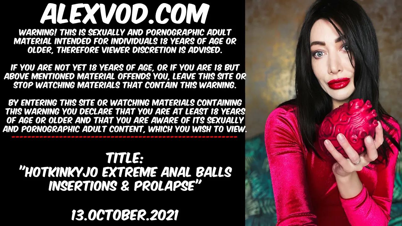 Solo female Hotkinkyjo uses anal toys and shows prolapse in rough POV anal video