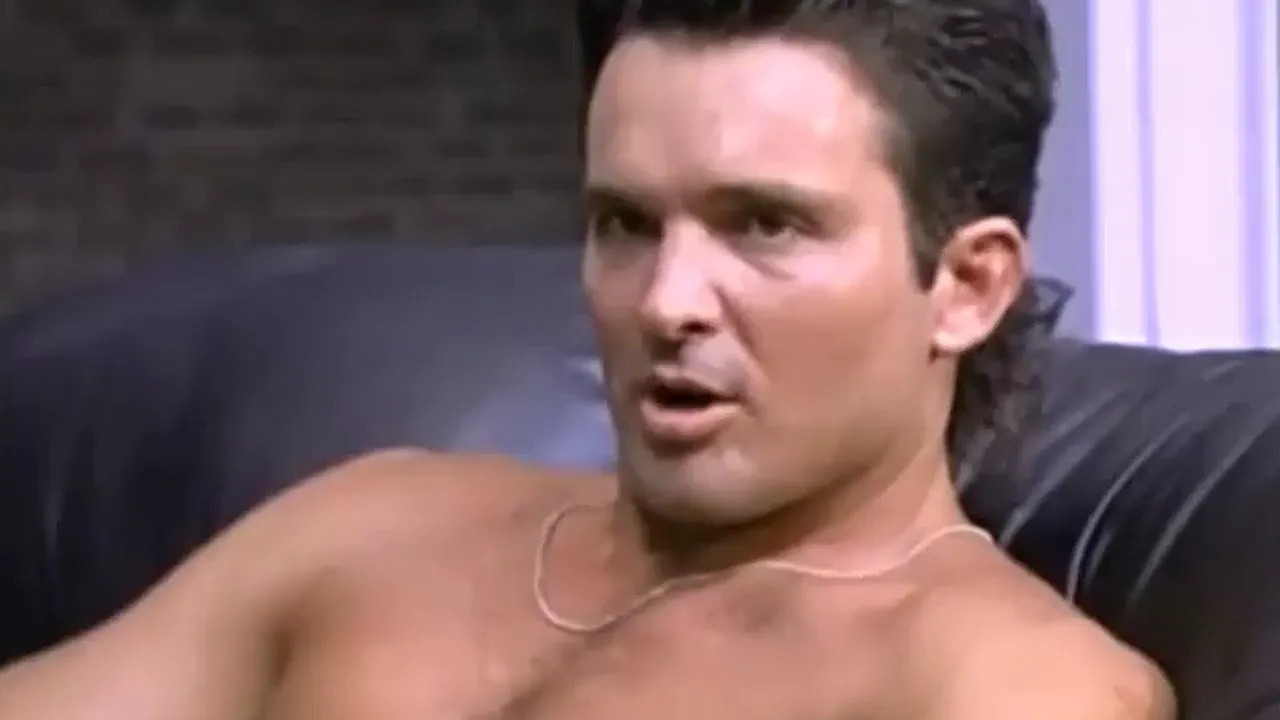 Blonde vintage porn threesome and masturbation from the 90s