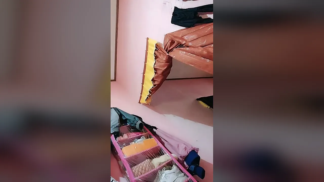 Indonesian brunette Moana masturbates with a toy, showing hairy pussy and perky tits