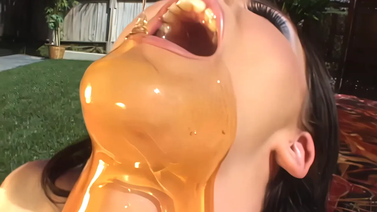 Sophie Dee oils up her big boobs, ass and cock before anal and masturbation