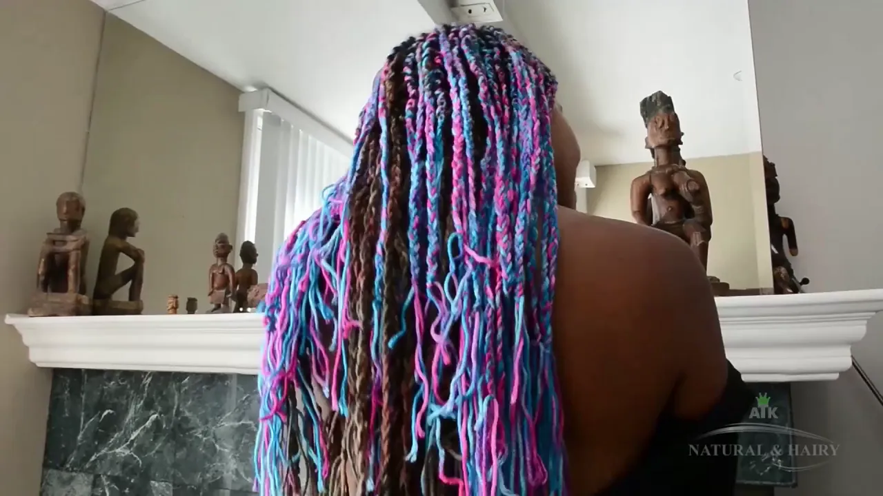 Ebony babe Oya masturbates to a strong orgasm using vibrator and fingers on her hairy