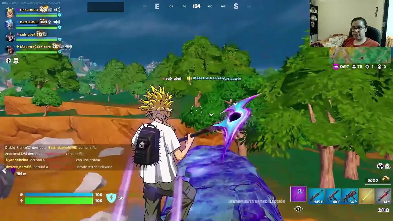 Latina webcam model Sub_ubel plays Fortnite and masturbates