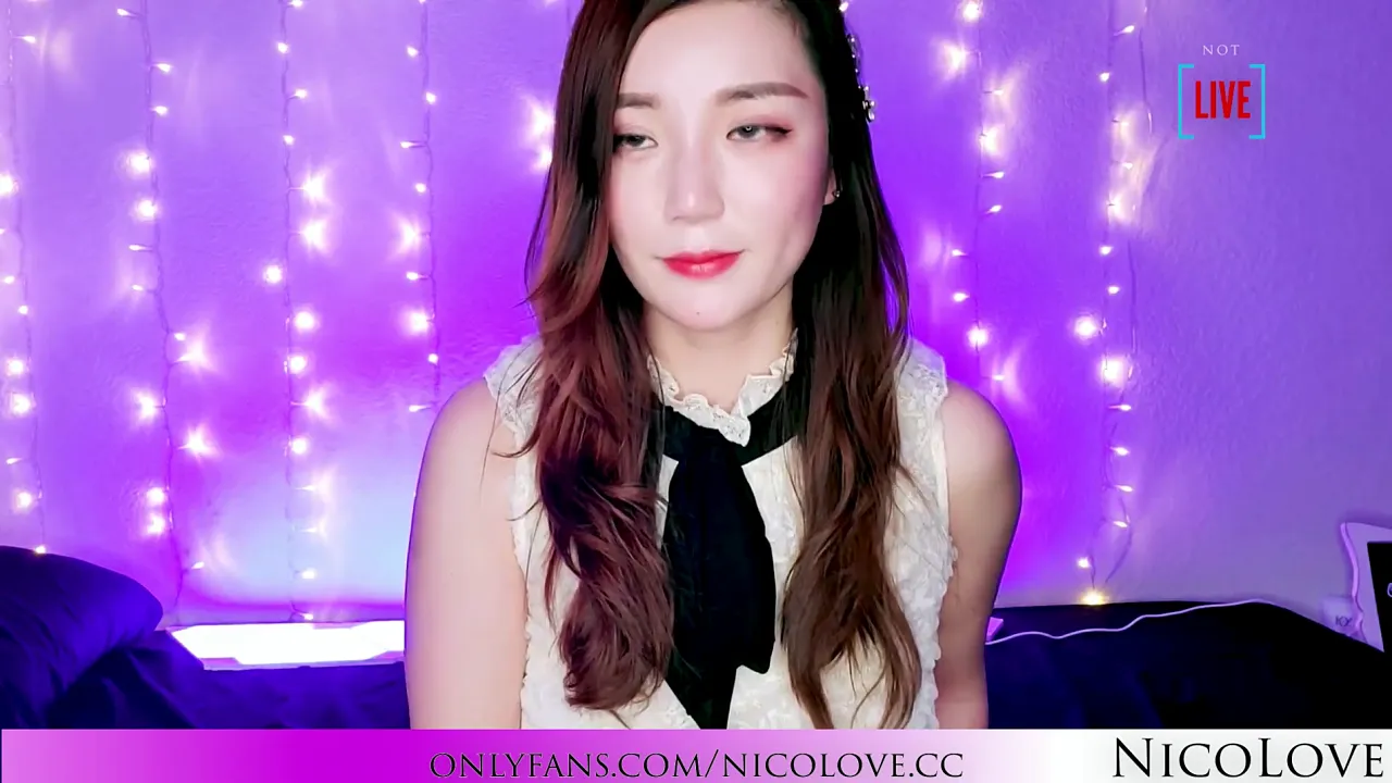 Exclusive webcam POV of Asian camgirl Nico Love having sex and giving a blowjob