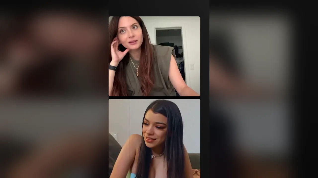 Brunette babe Savannah Sixx has webcam sex with PH Aria in a fetish video