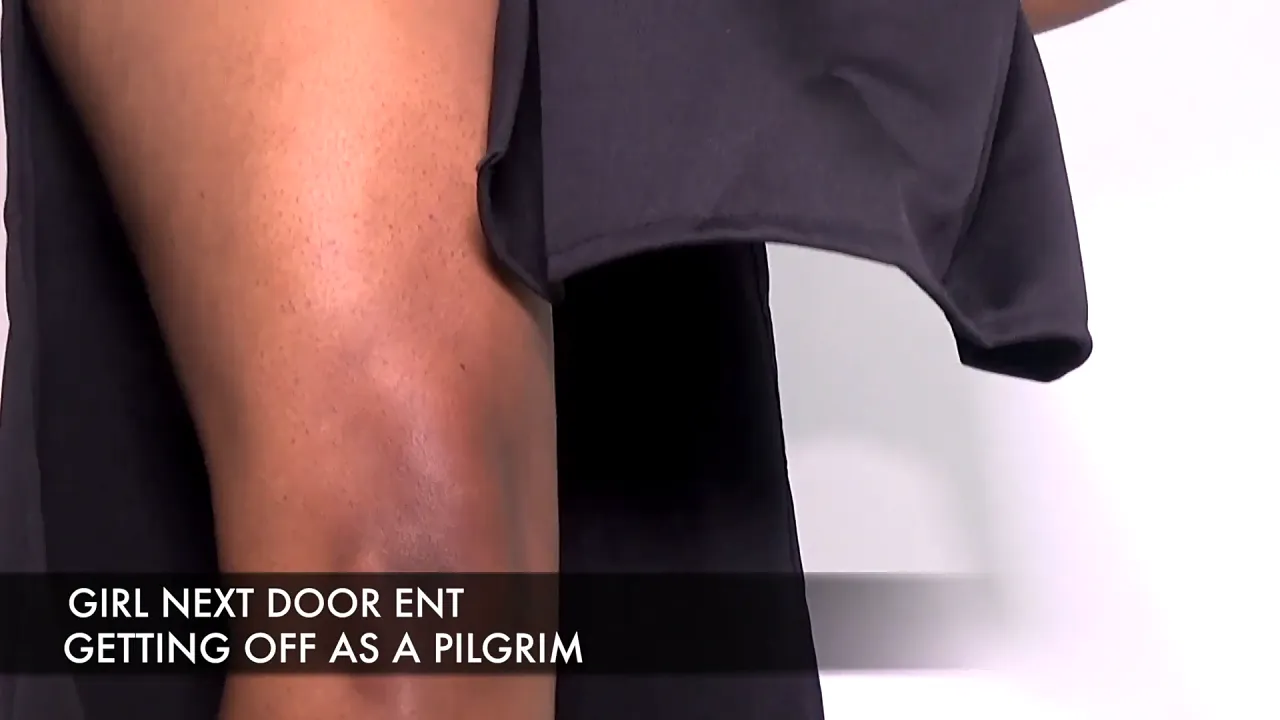 Nina Rivera masturbates with a vibrator while dressed as a sexy pilgrim for Halloween