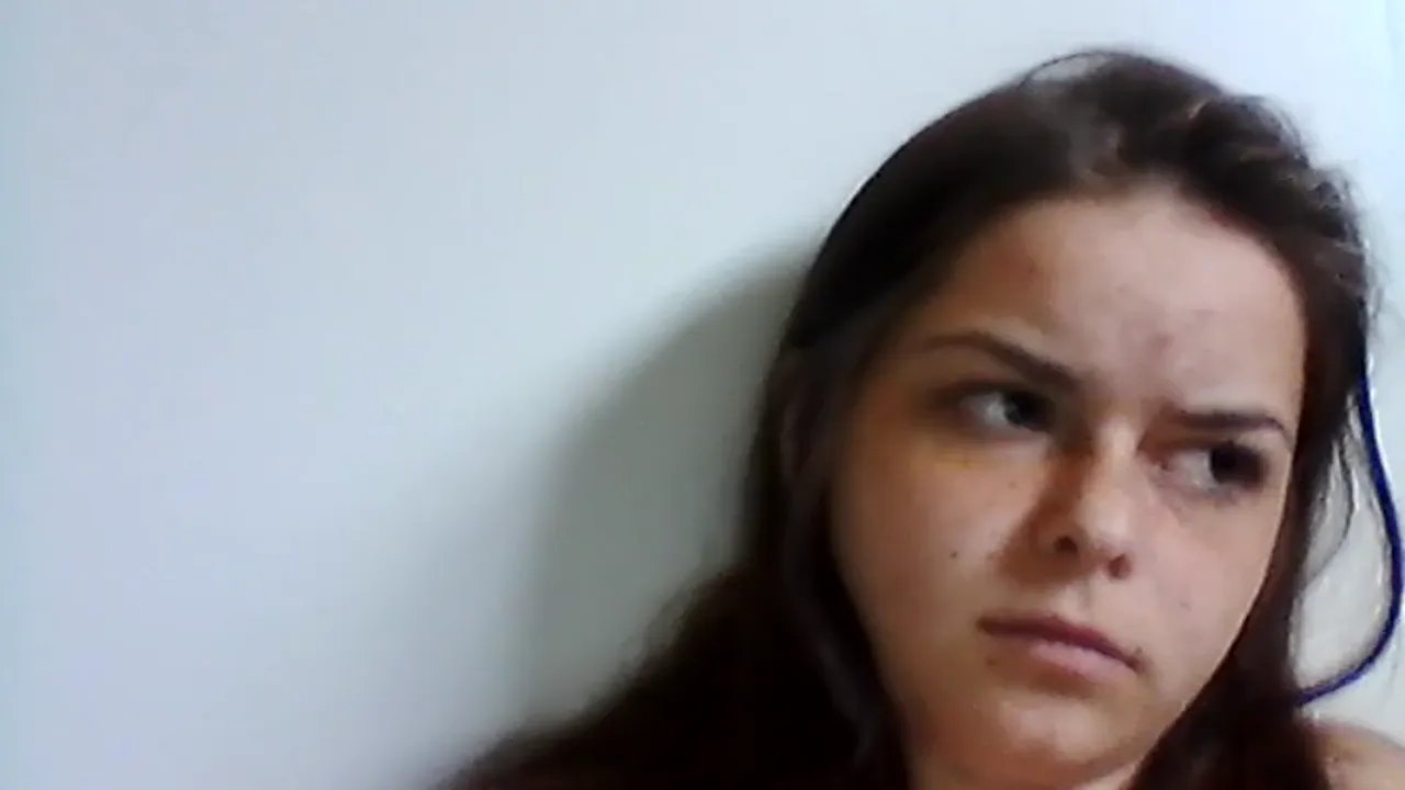 Solo woman smokes and roleplays with her husband on webcam