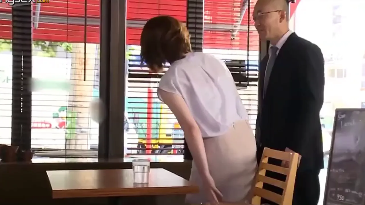 Japanese MILF cheats on her husband with his boss while getting fucked all over the house