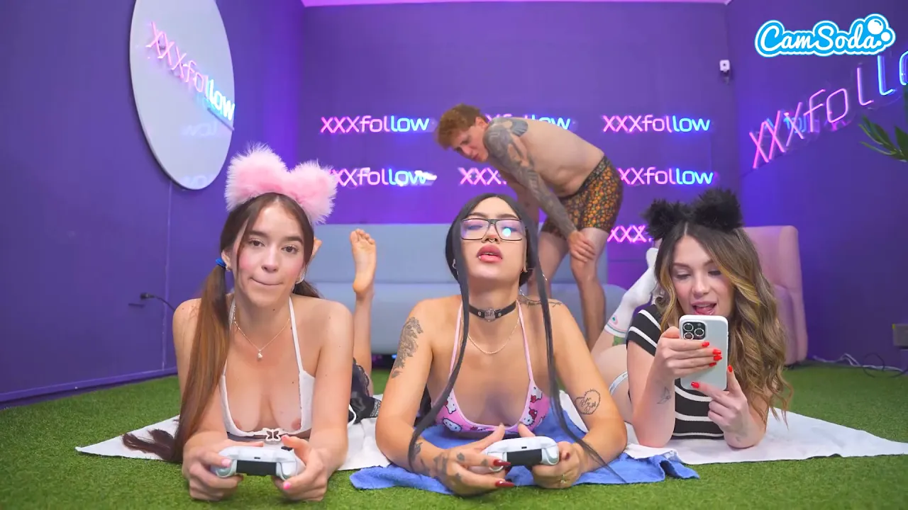 Latina gamer babe rides cock while playing video game