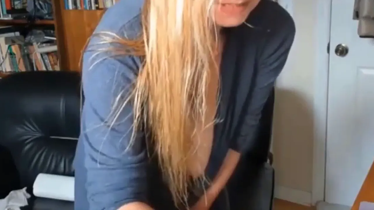 Busty Finnish MILF masturbates and touches her huge natural tits