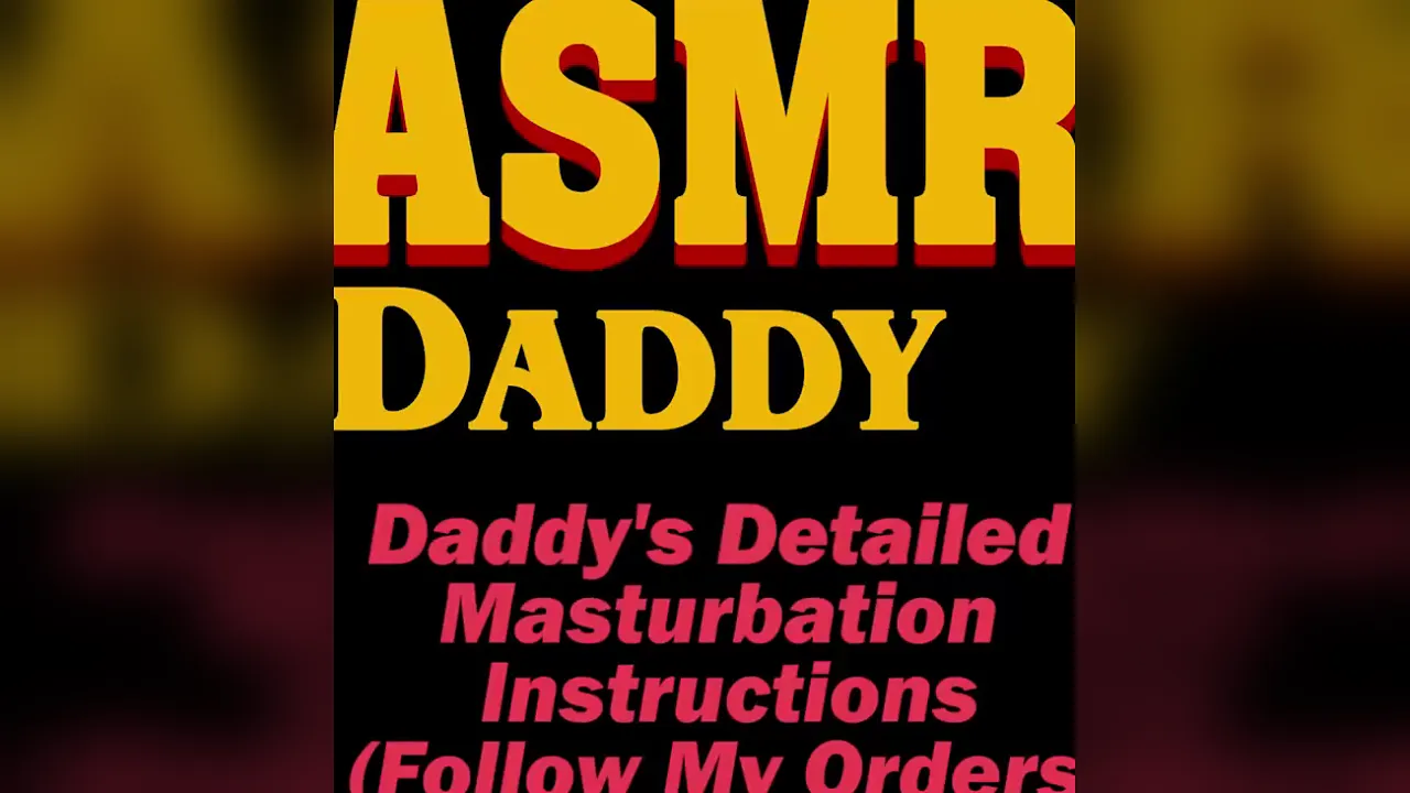 Grey-haired man gives ASMR audio instructions for masturbation and cumming