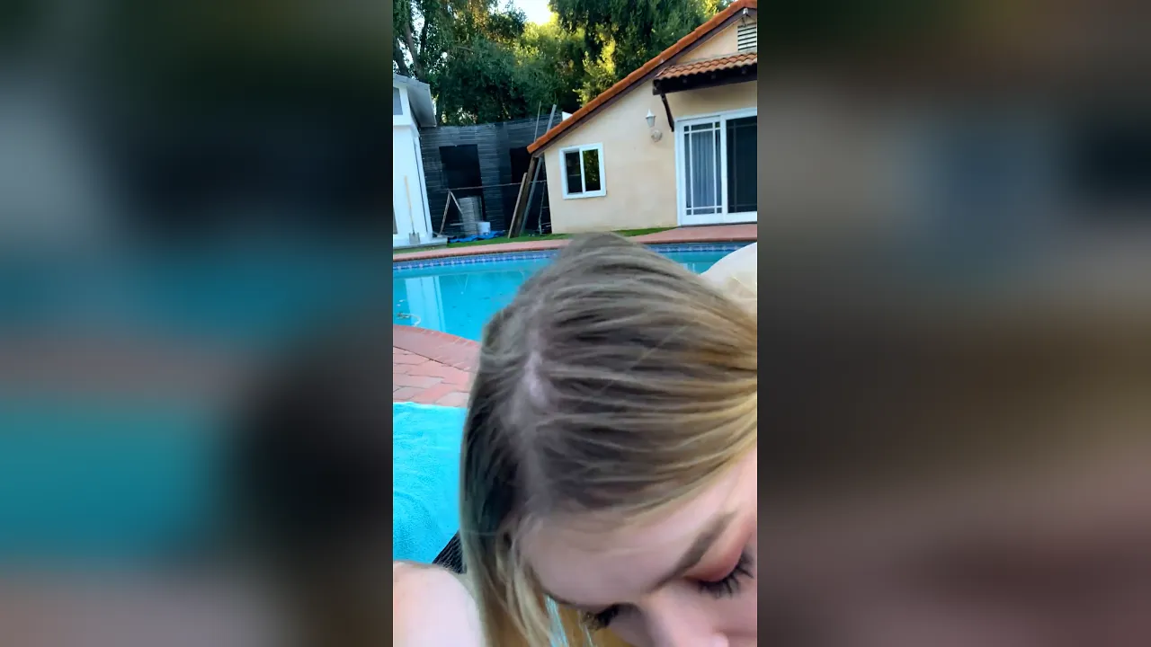 Blonde babe Mackenzie Moss masturbates to a big cock in public