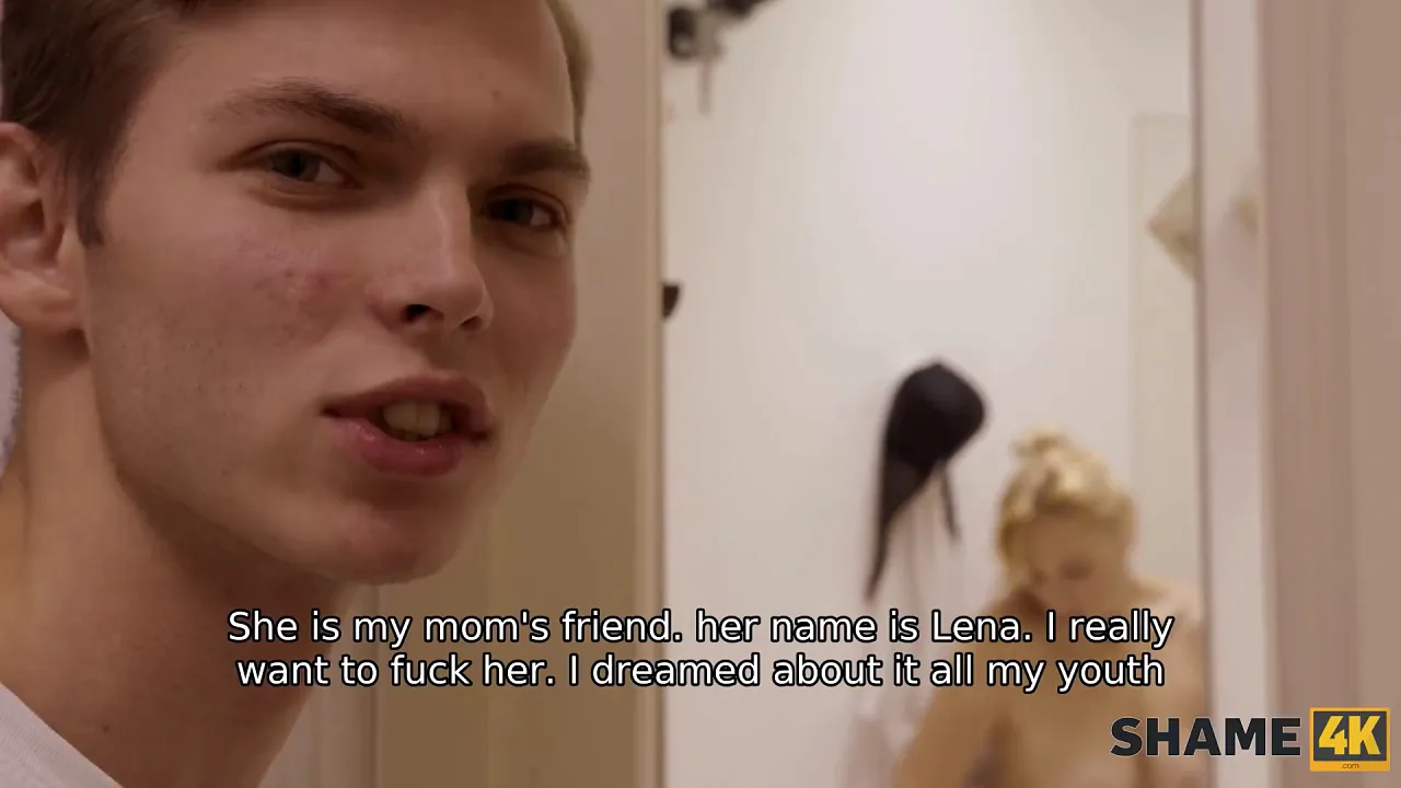 Mature Russian blonde gets her sensitive spots teased by a young stud