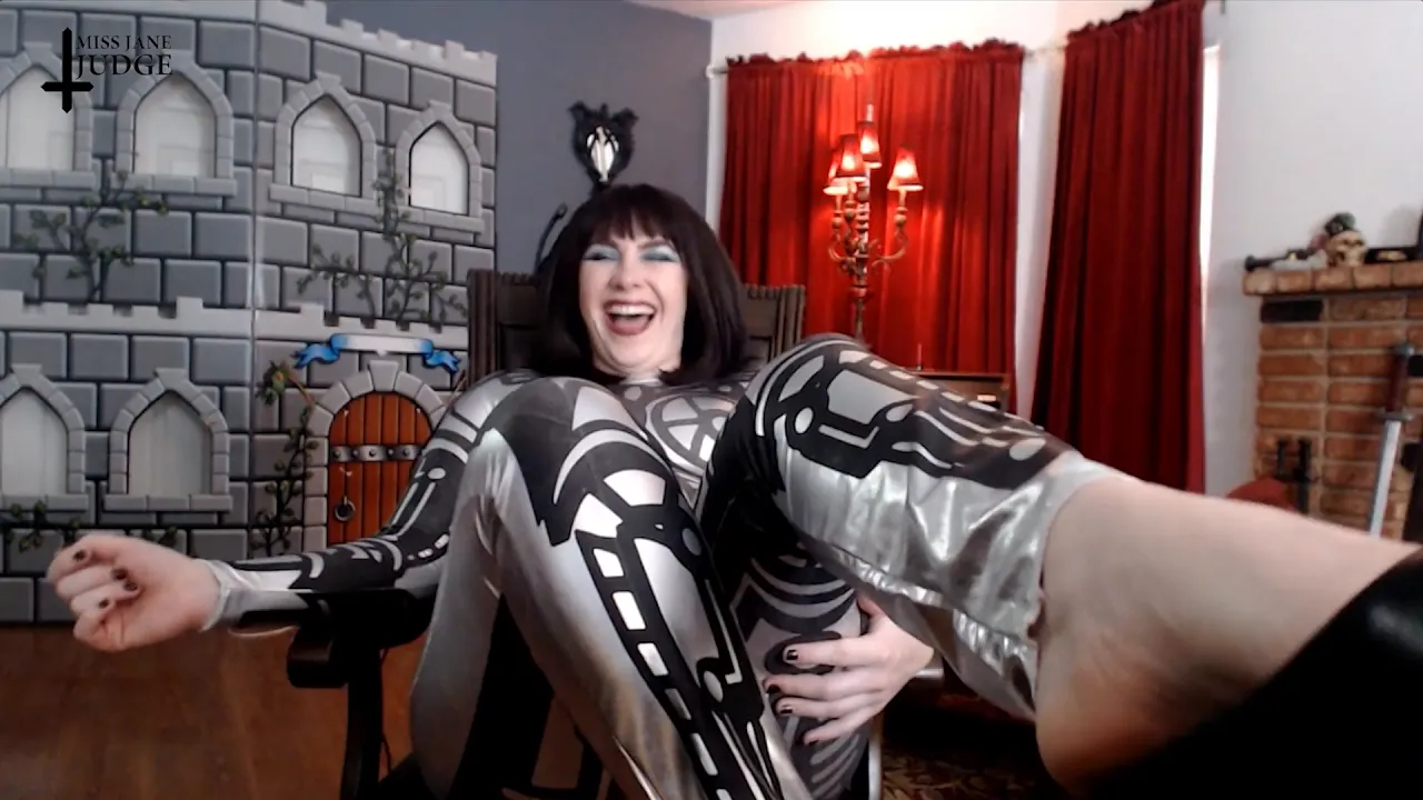 Jane Judge's foot domination POV video with Jane bot