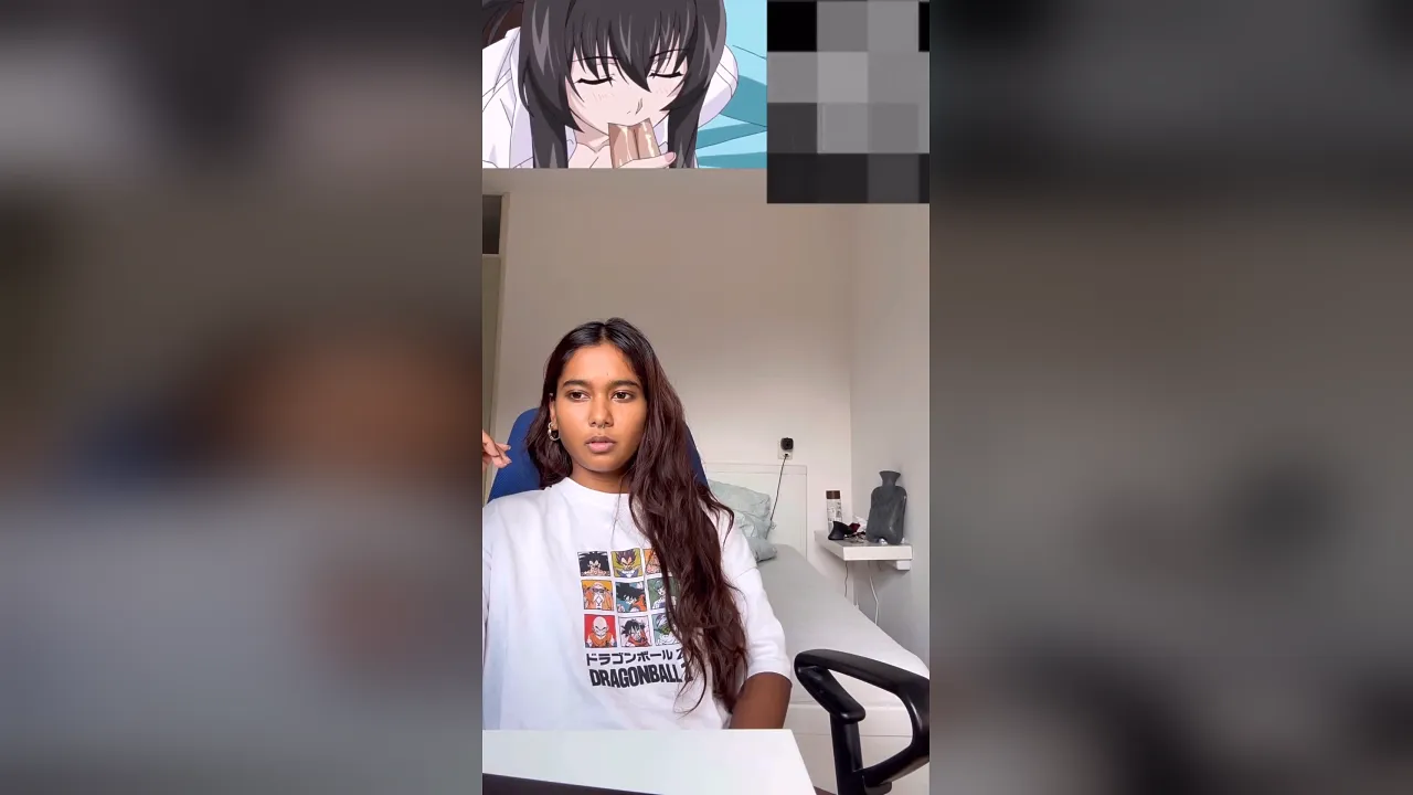 Petite Indian Miaz masturbates and reacts to Amanee in exclusive hentai