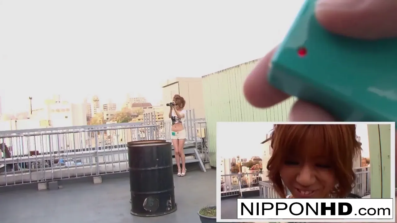 Japanese babe wears a vibrator in her shorts for hardcore group orgy