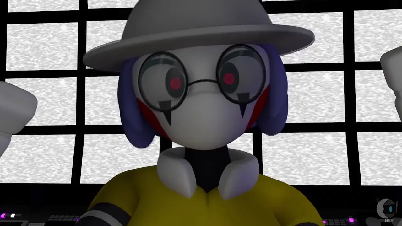Cartoon bot girl gives hardcore handjobs and cums on her own