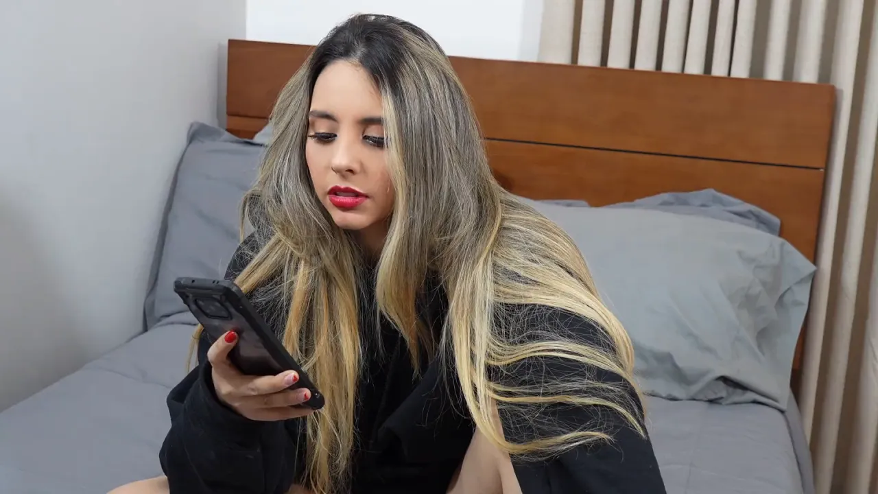 Blonde Latina solo masturbation with big tits, squirting and handjobs