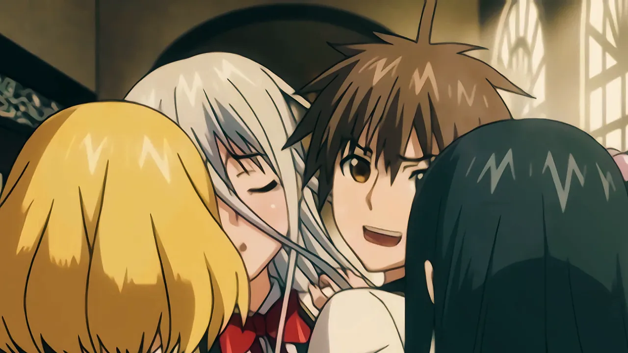 Big-titted white-haired babe gets creampied by a huge cock in hentai