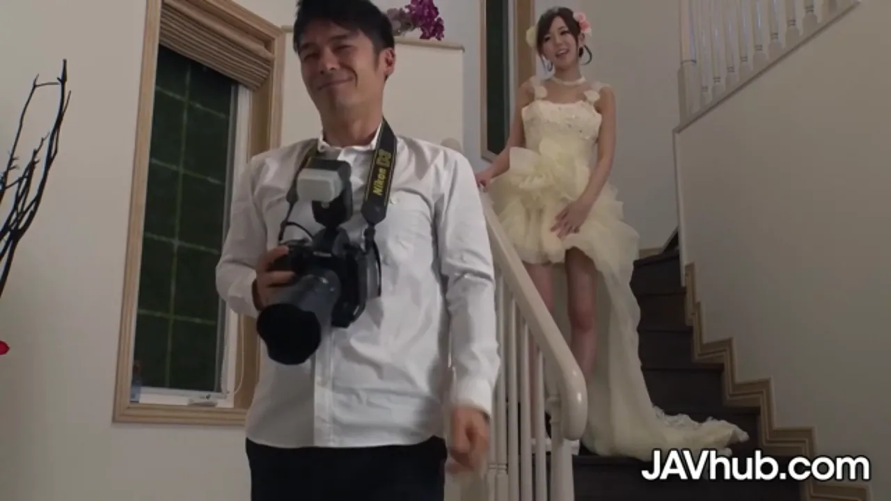 Asian bride gets creampie in wedding gown after hardcore missionary and reverse cowgirl