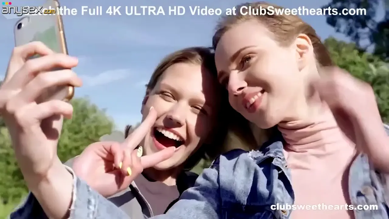 Petite lesbians with small tits masturbate each other and have gentle lesbian sex