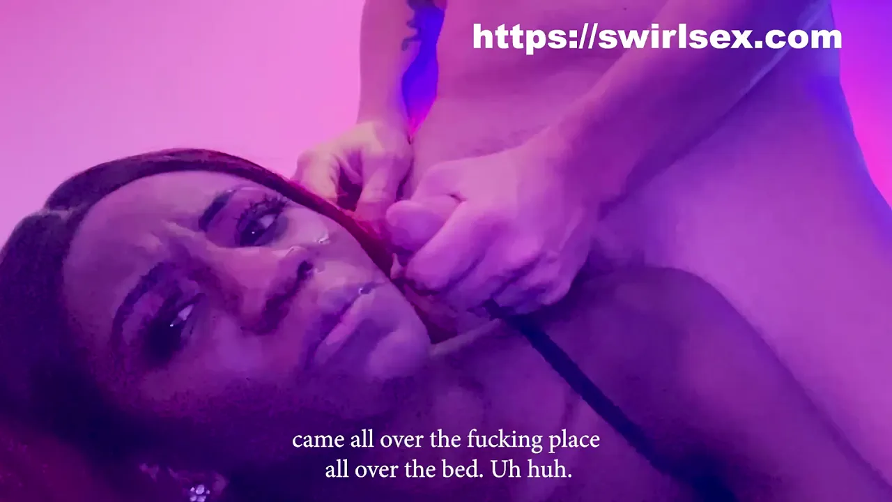 Ebony webcam girl gets two facials while fucking her verified couple