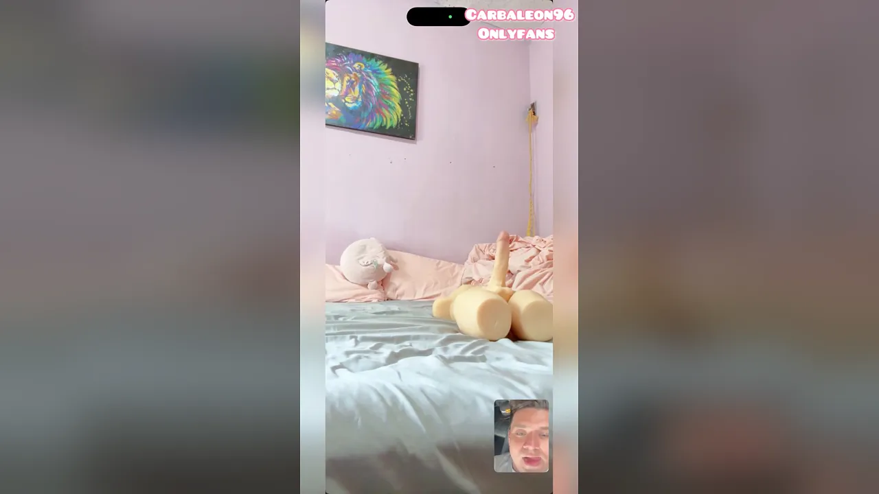 Curvy MILF uses her big ass and tits to please her husband on webcam while fucking a sex
