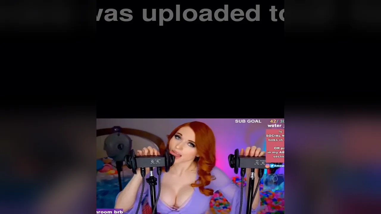 Solo girl uses tongue to give herself an ASMR orgasm