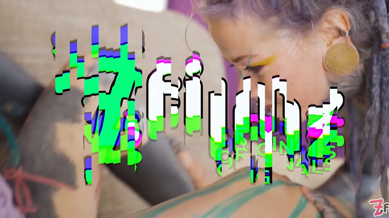 Anuskatzz shares big cock in tattooed alternative threesome