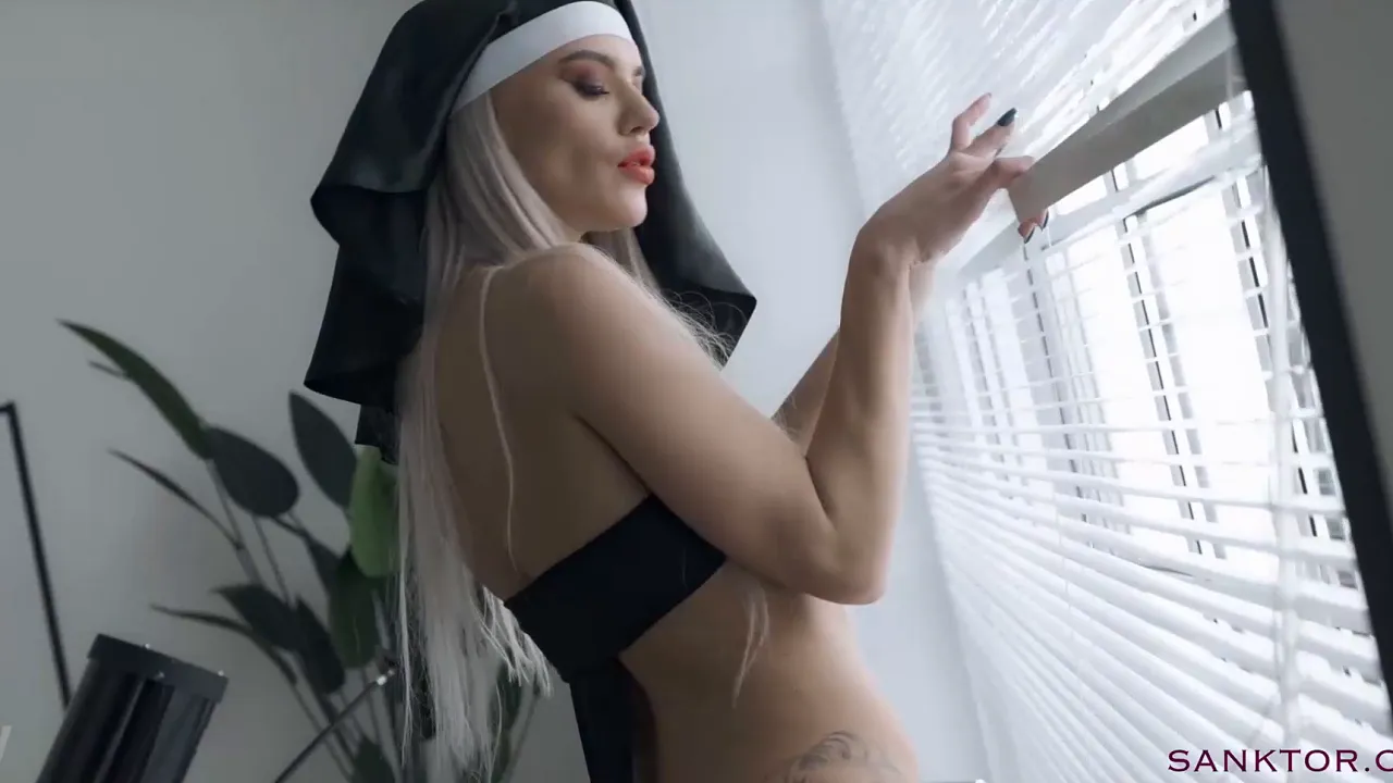 Sinful nun Sanktor 091 smokes and masturbates to orgasm