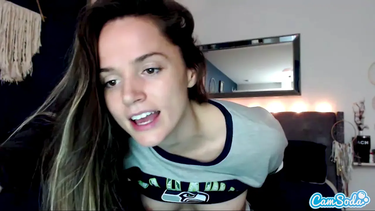 Tori Black fingers her hairy brunette pussy before masturbating alone