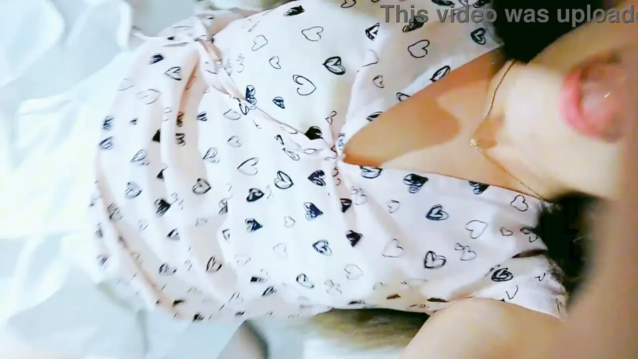 Skinny girl in white skirt and cute t-shirt masturbates with tongue fetish