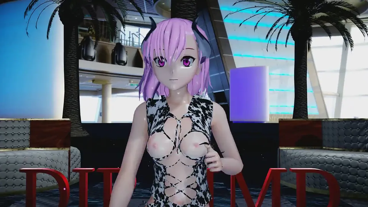 Korean cartoon babe Misaka performs solo dance in music video