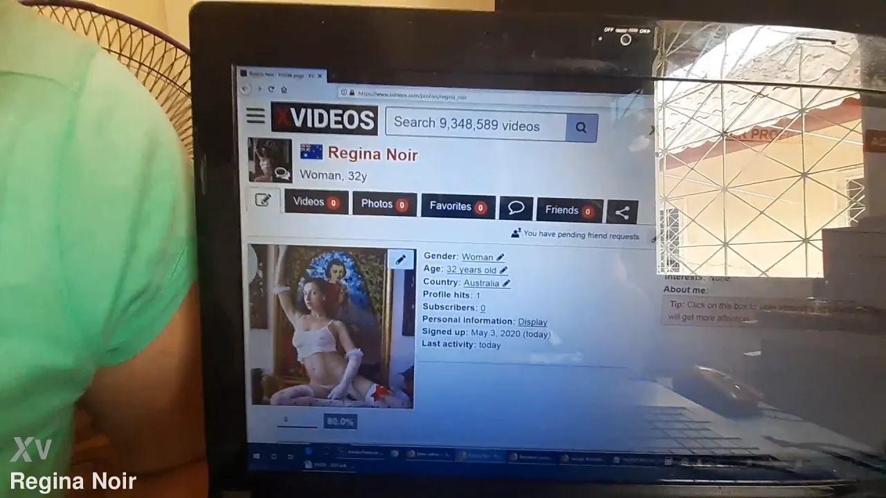 Goddess Regina faces camera
