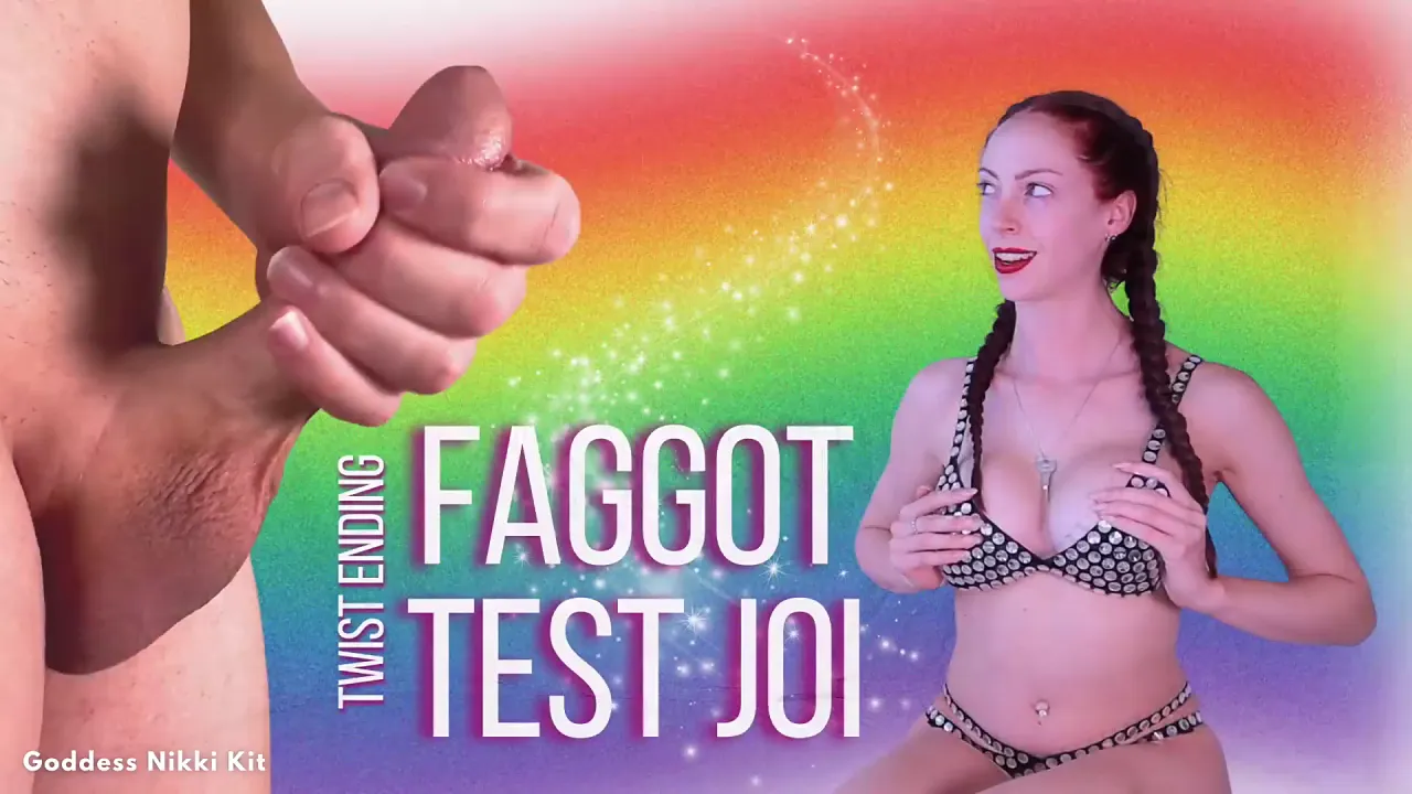 Faggot test JOI twist ending!