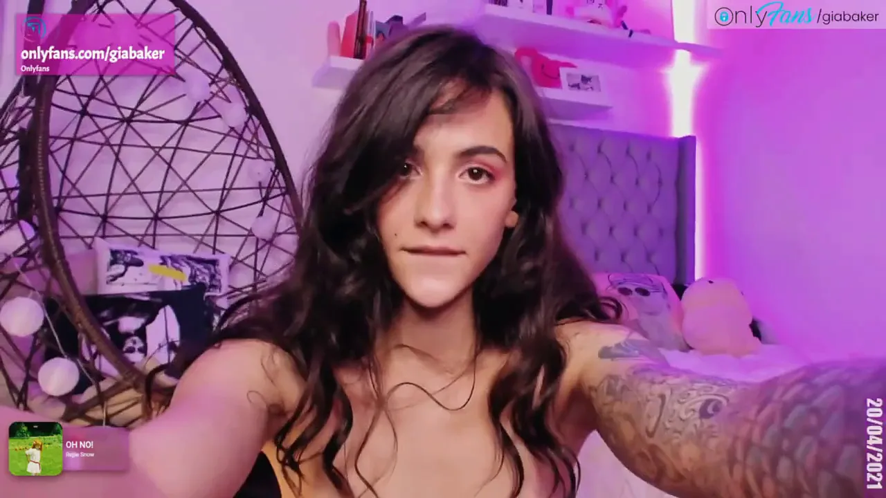 Curvy Latina webcam model strips and masturbates on her cute small tits