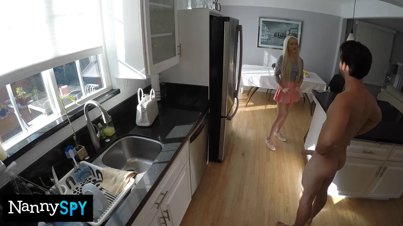 Petite blonde nanny gets fucked by Logan in doggystyle and missionary