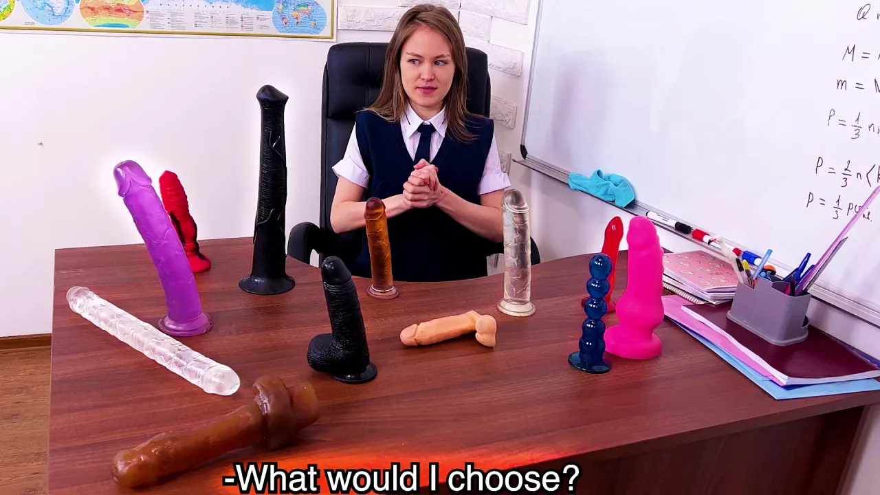 Young college girl masturbates with toys and cums in solo reality video