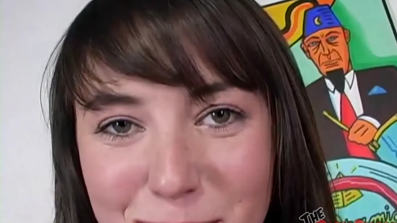 Brunette babe Sam Norton gives first blowjob ending in facial