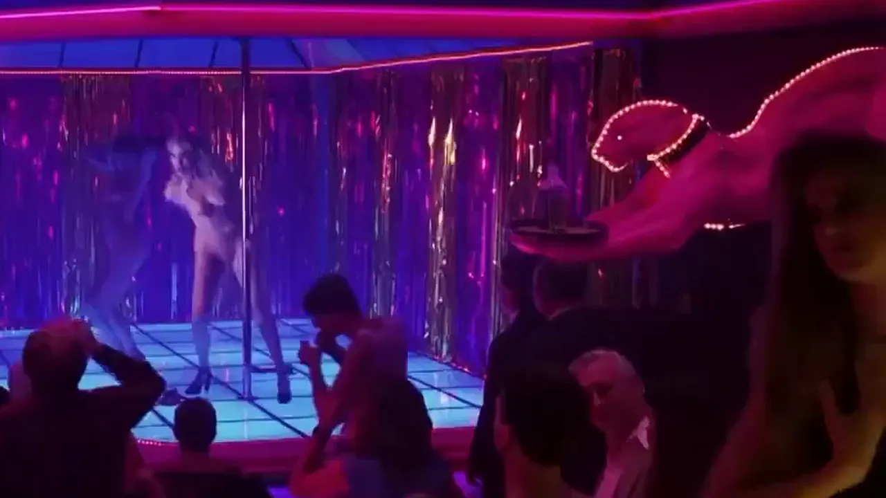 Vintage nude celeb stripteases in cinema cult scenes