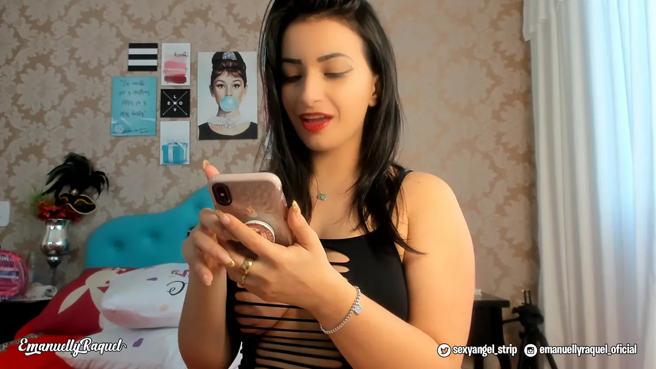 Big-titted Brazilian cam girl blows and fucks her roleplay partner