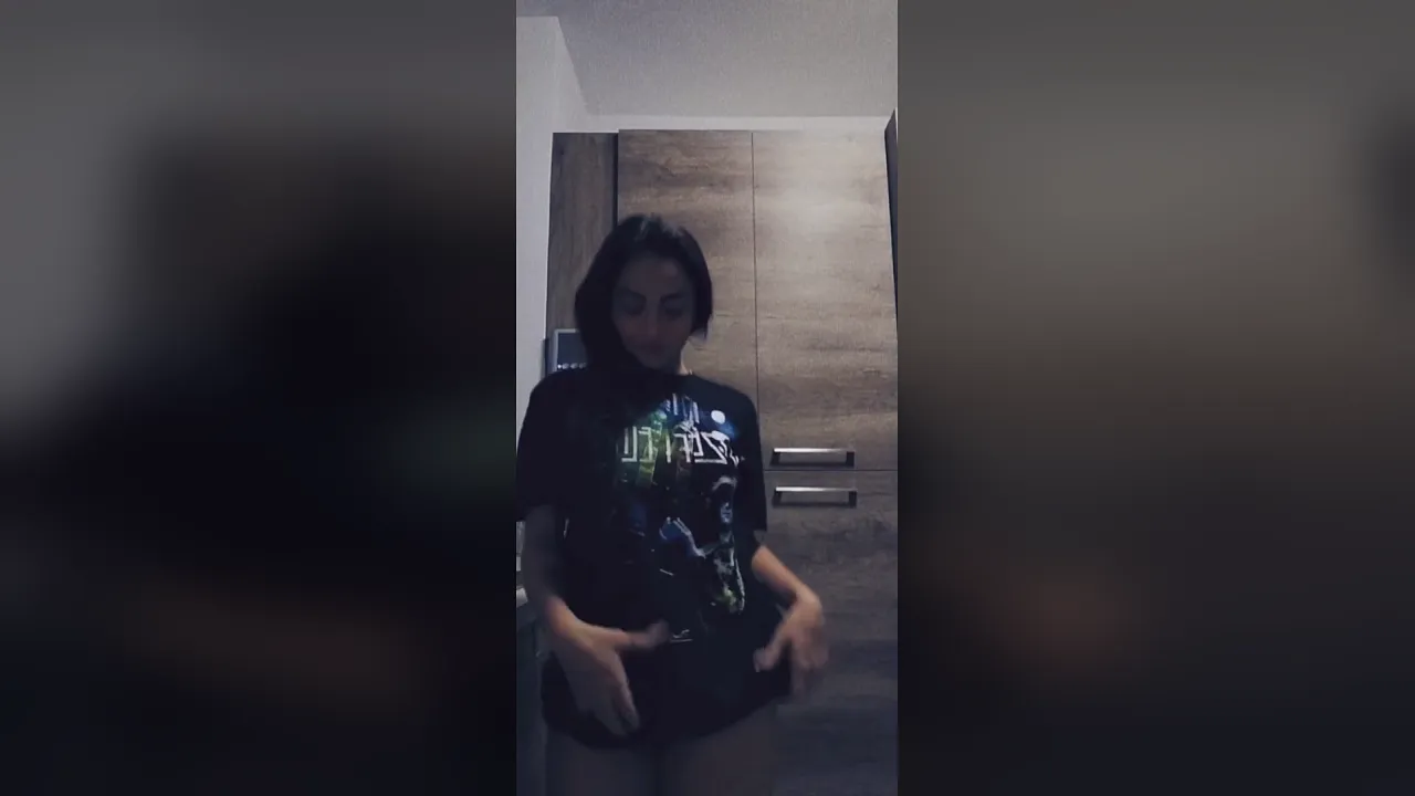 Latina webcam babe Jenny Vegano strips and masturbates solo
