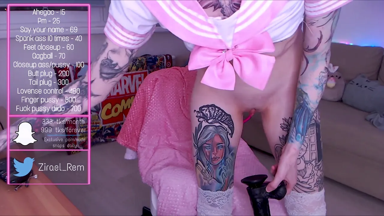 Cosplay cumshot female orgasm video