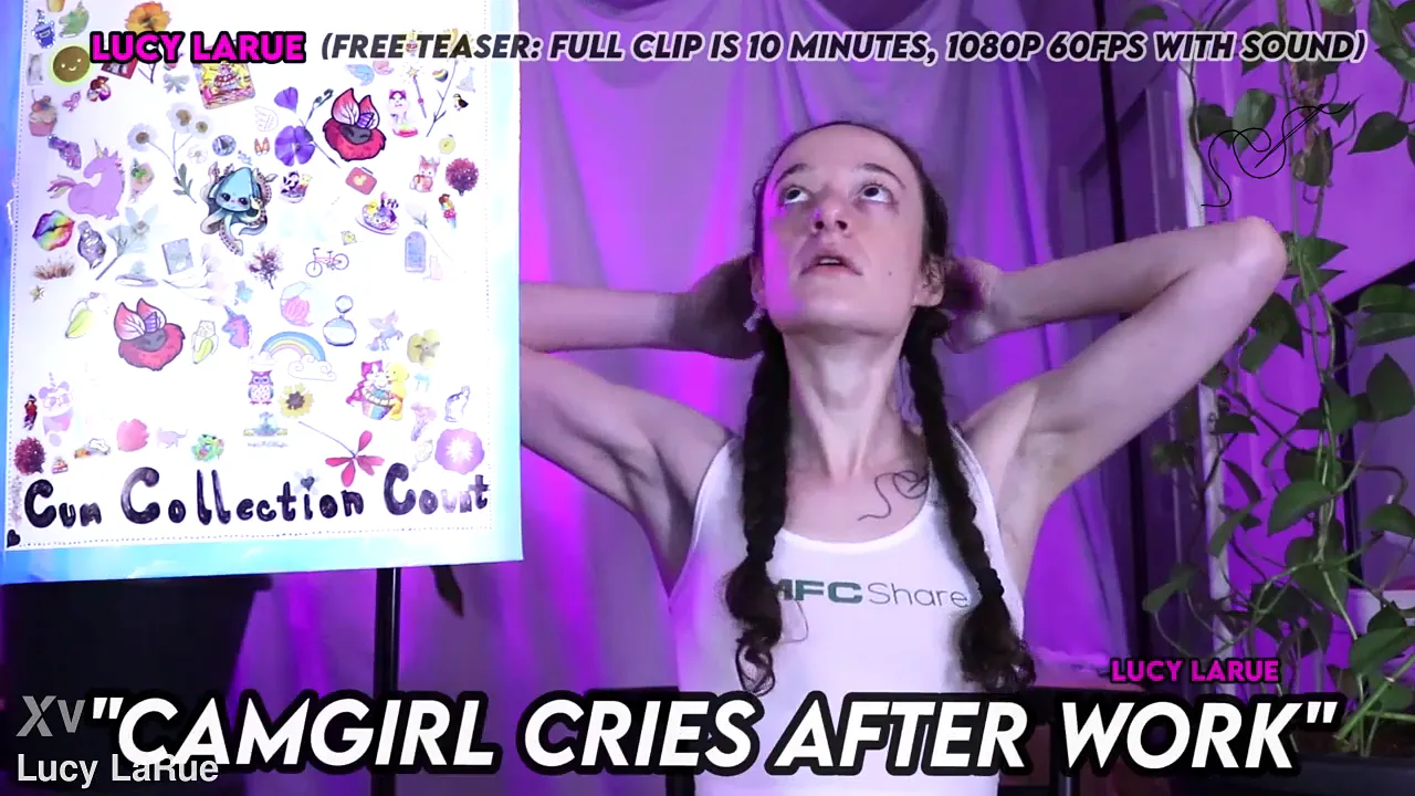 Crying camgirl Lucy LaRue humiliated and insulted in solo roleplay