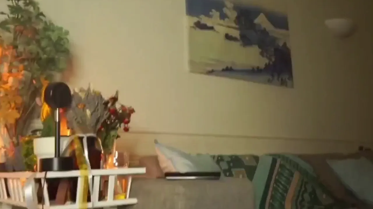 Young chick sucks dick and fucked in doggy on webcam