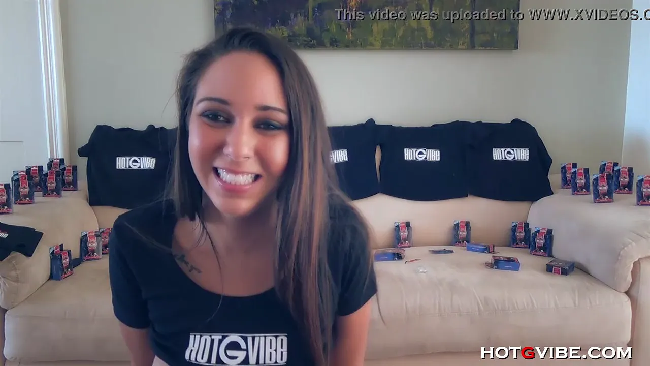 Petite brunette cam girl masturbates to orgasm with a vibrator
