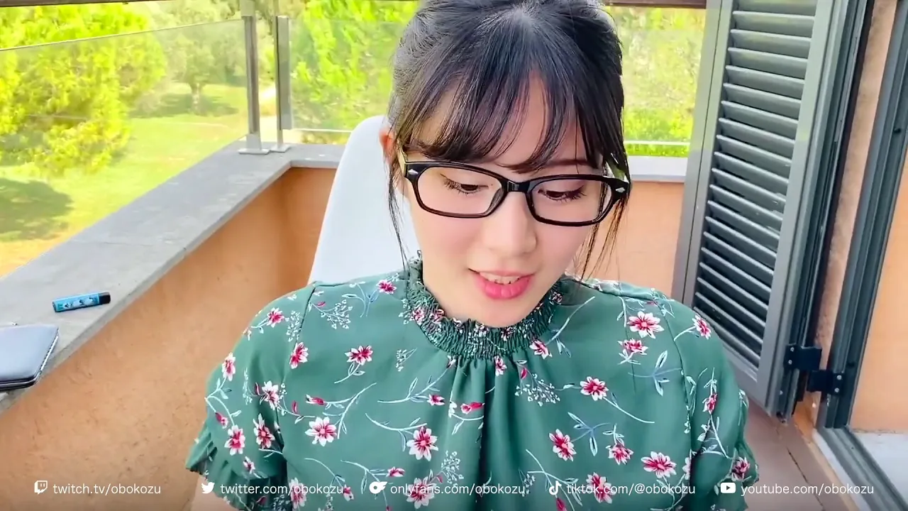 Japanese OBOKOZU plays roleplay while masturbating and blowing her big tits and ass