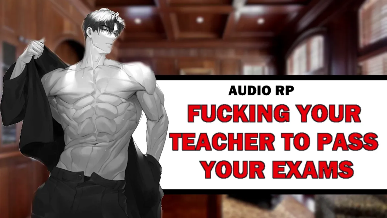 Brunette solo masturbation with audio roleplay as teacher