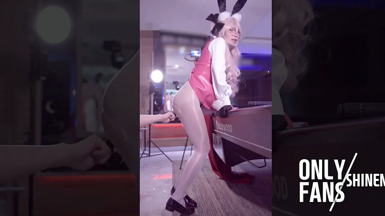Asian cosplay crossdresser has anal sex with a dildo and cums hard