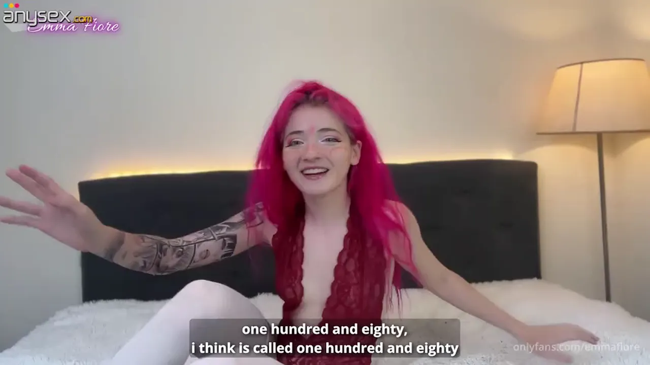 Emma Fiore stuffs her ass with a dildo while dreaming of hard gonzo sex