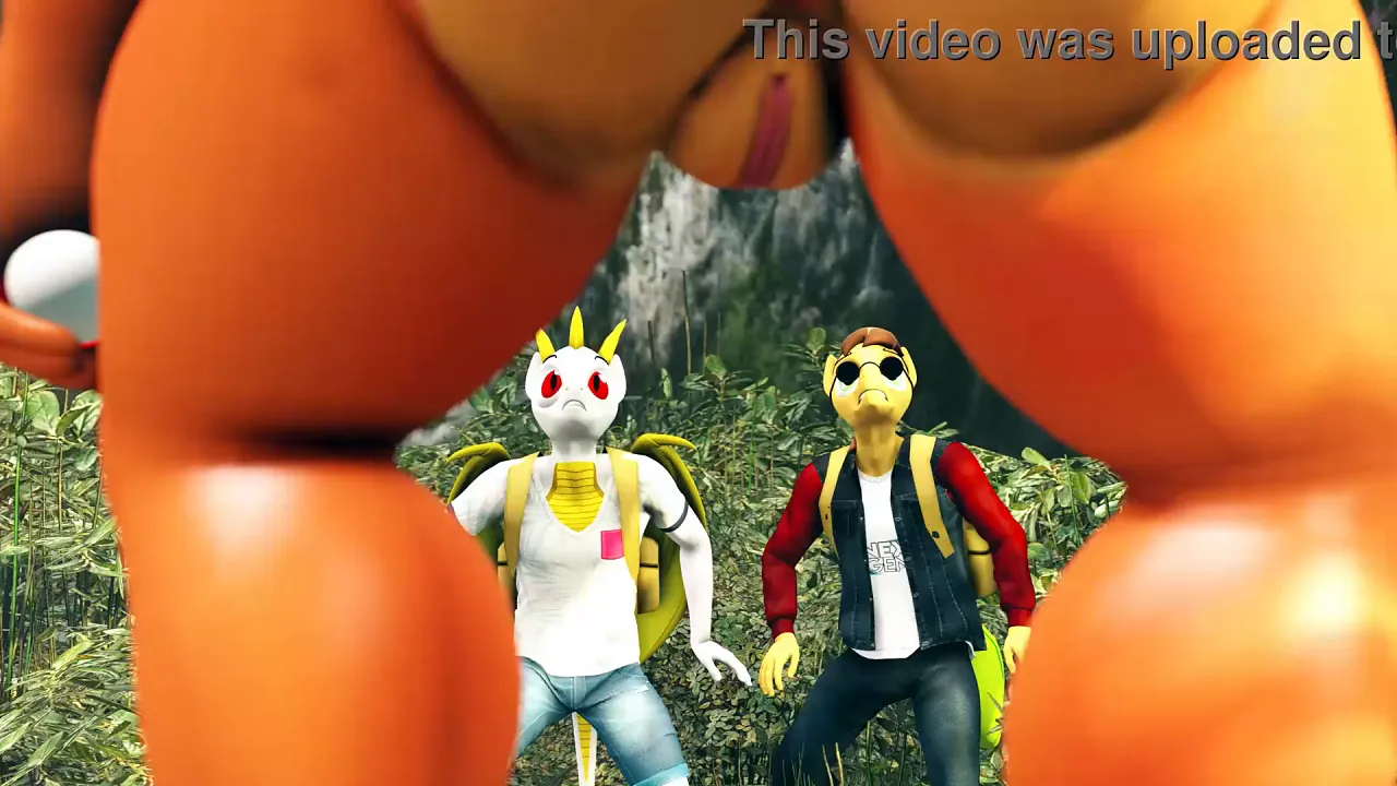Anthropomorphic Charizard and MLP characters have a threesome in 3D hentai animation